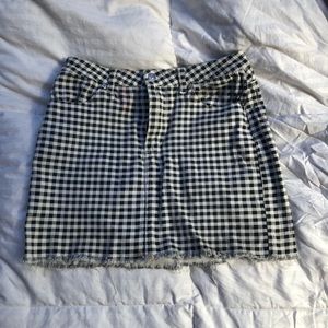 cute casual checked skirt
